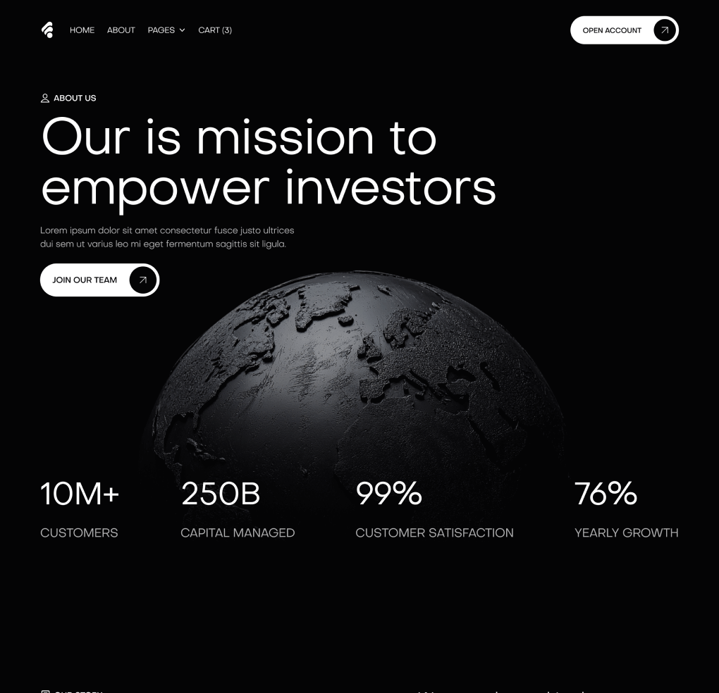 Creditflow - About Page - Bank Webflow Template | BRIX Templates