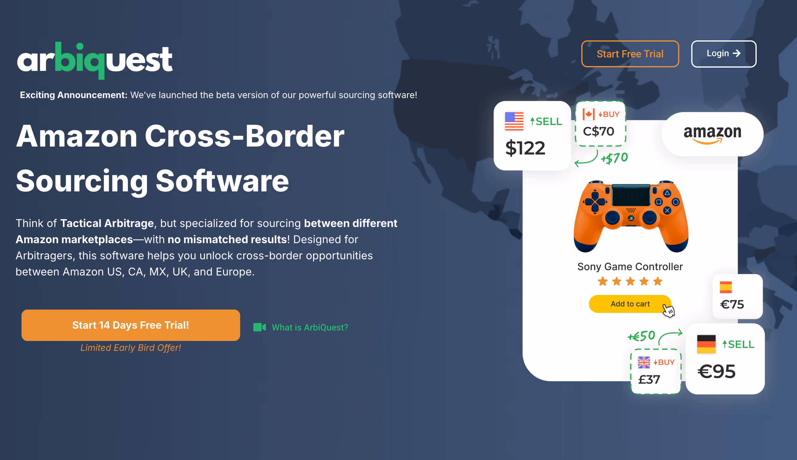 Screen shot from website