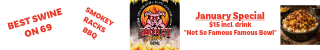 Smokey Racks bbq ad January 2026