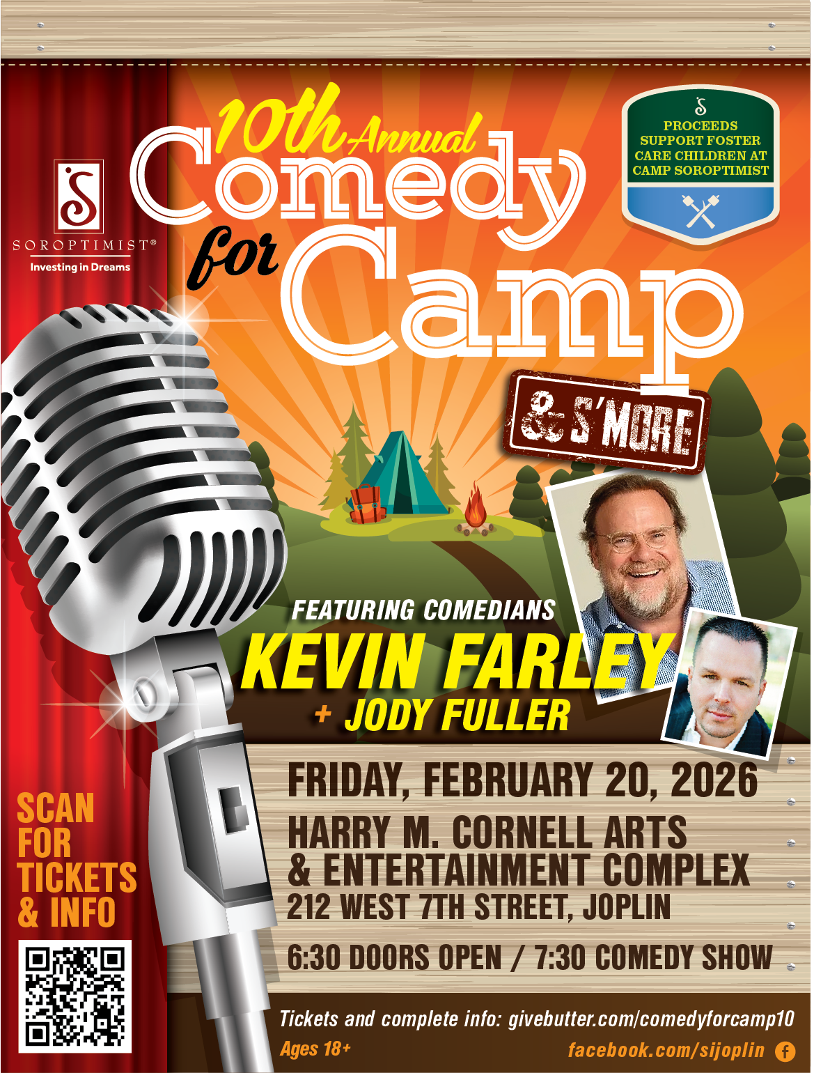 A Decade of Laughter with Purpose: Celebrating the 10th Annual Comedy for Camp & S’more
