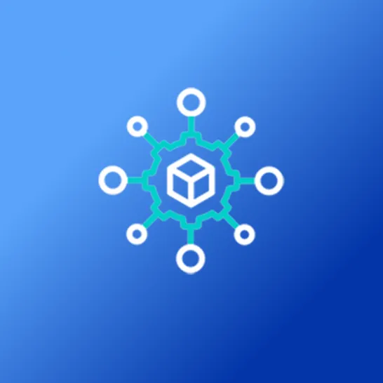 Abstract graphic illustrating expertise across multiple cloud platforms.