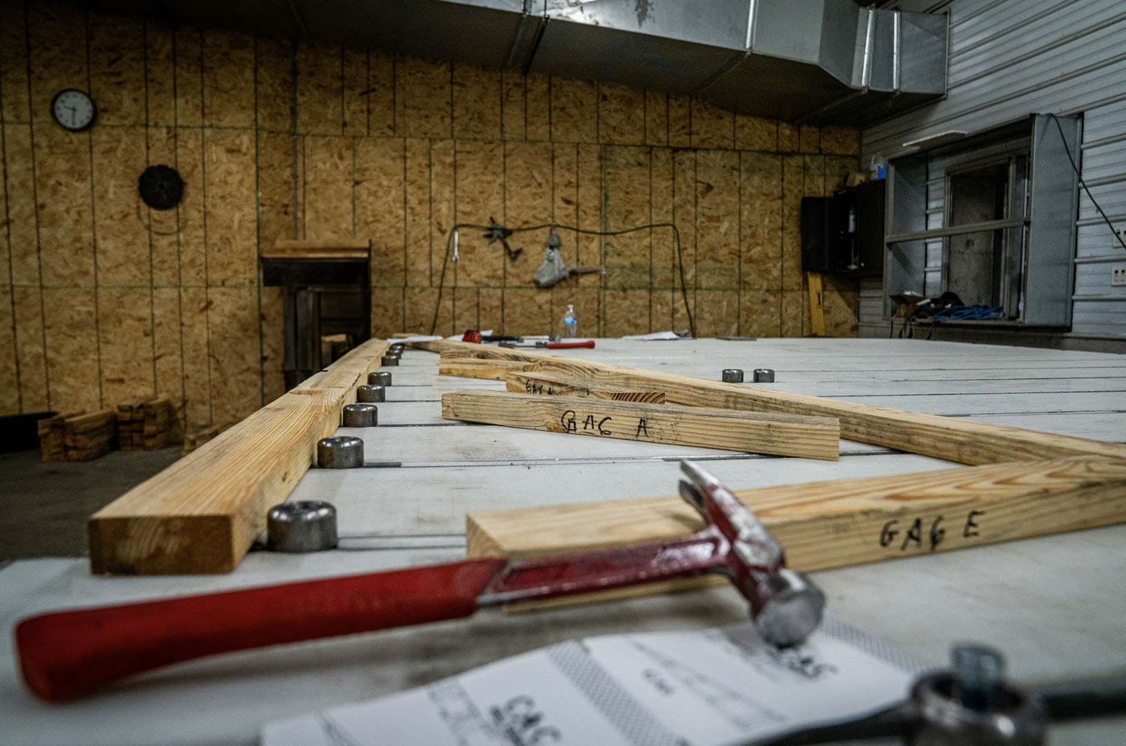 Hammer and frame