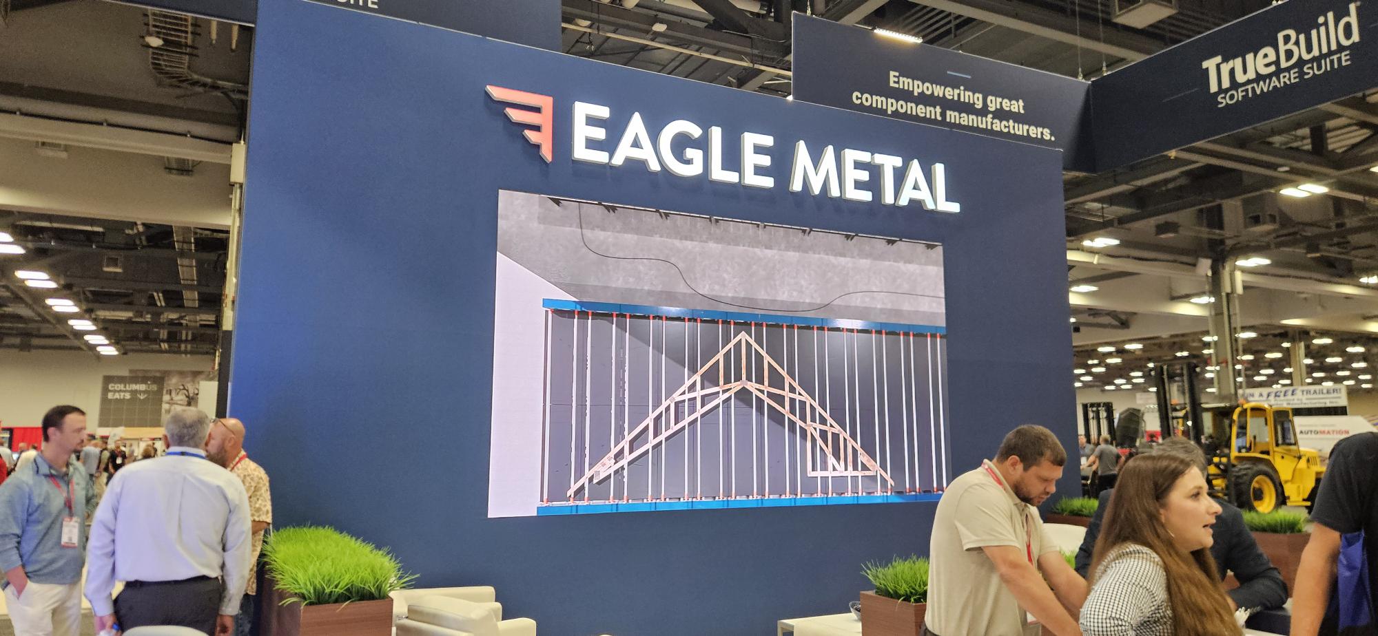 Eagle Metal Products booth with truss design software at BCMC 2026