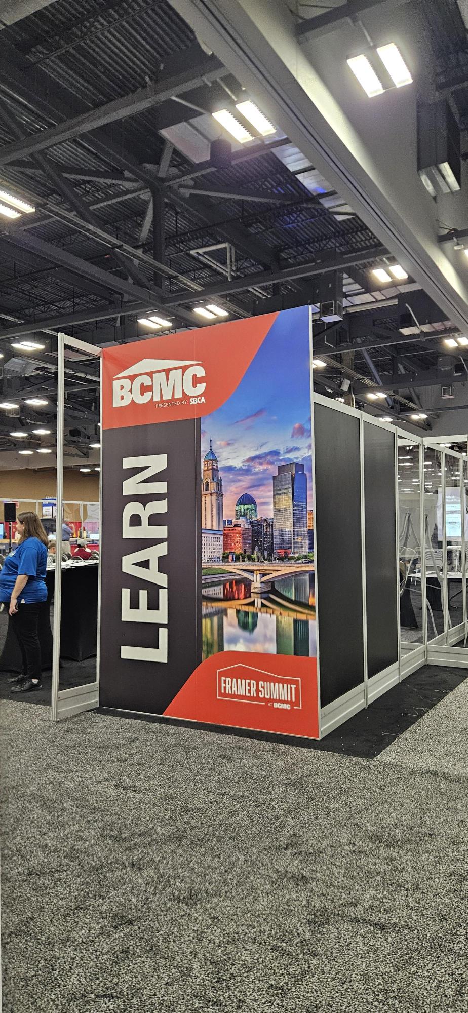 BCMC 2026 education area entrance with Framer Summit signage