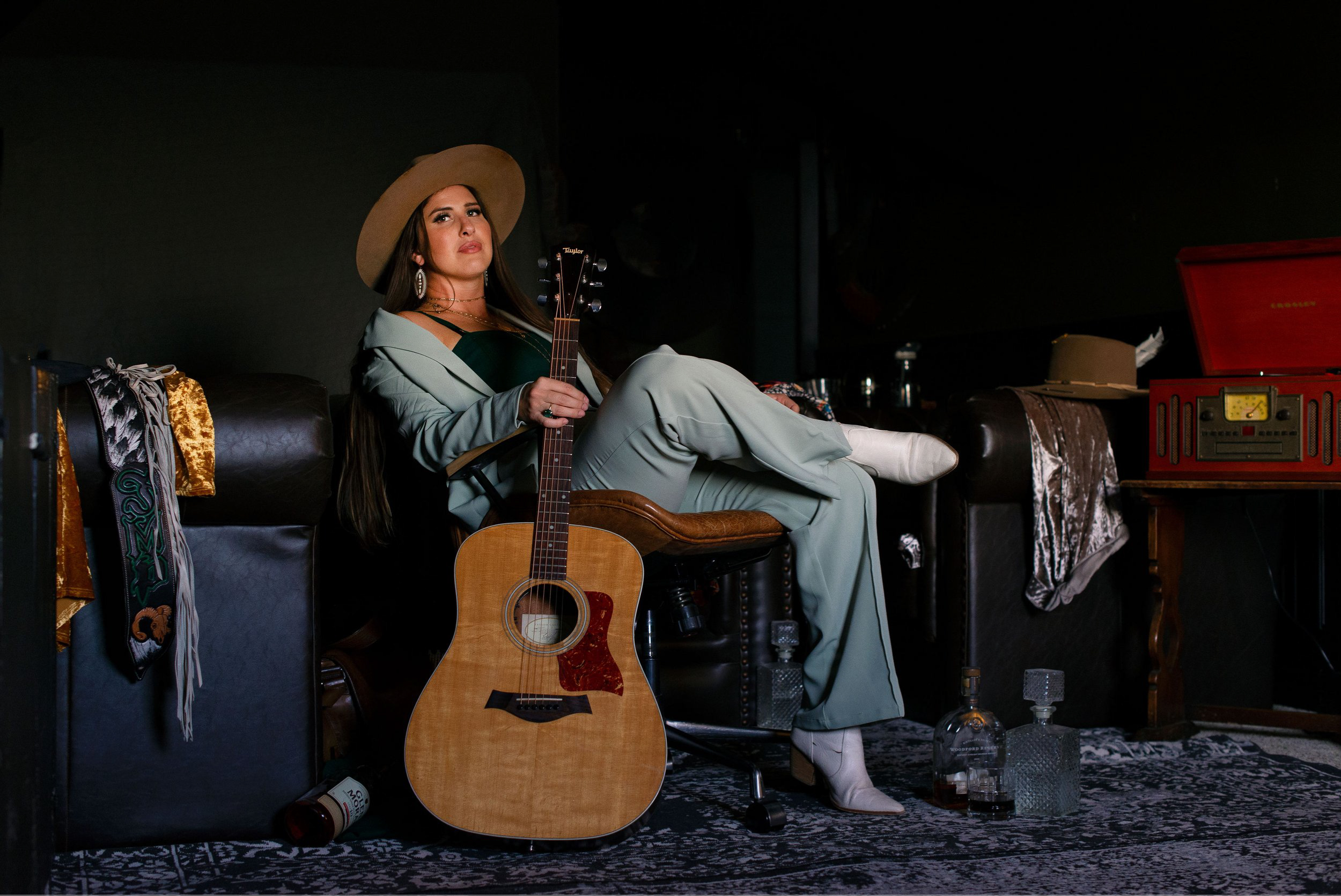 jade marie patek holding a guitar