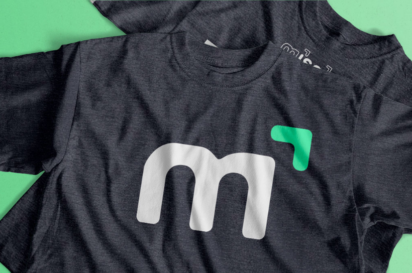 Mockup of brand on t-shirt