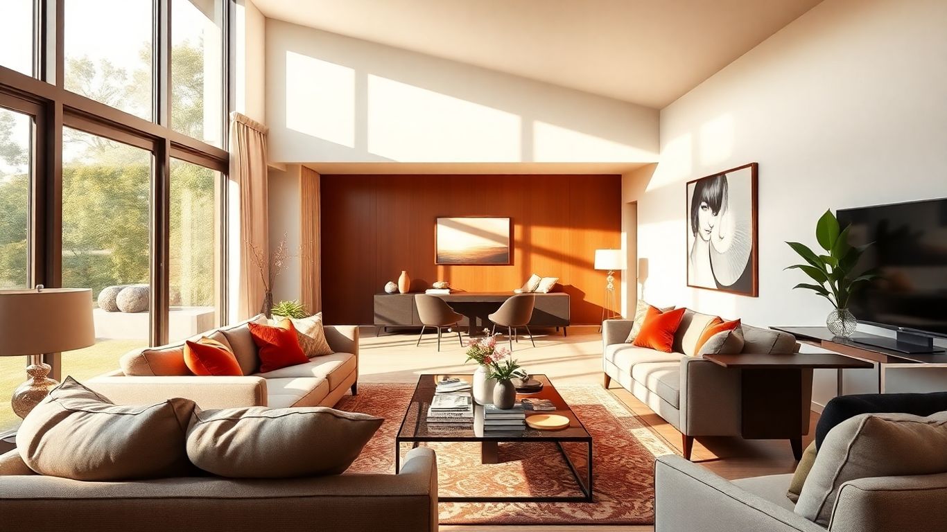 Modern living room interior design