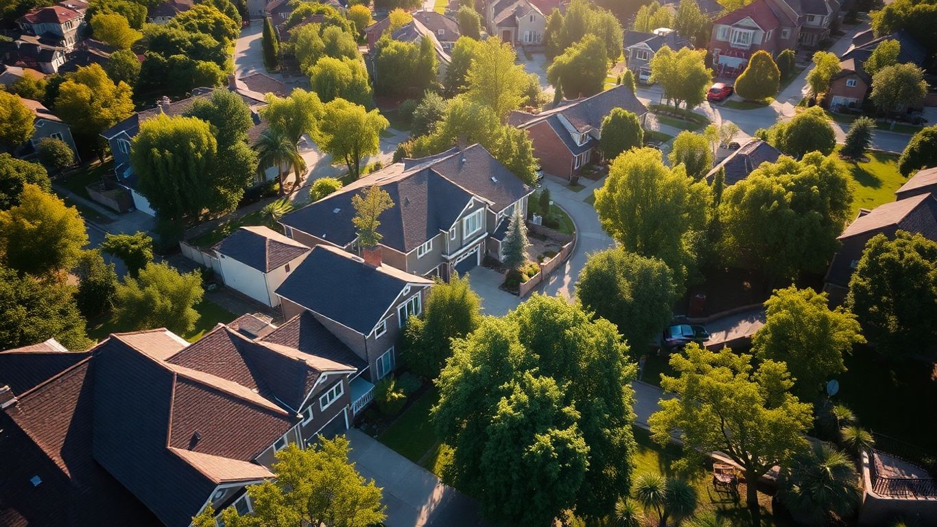 Beautiful homes and tree-lined streets in Edmond neighborhoods.