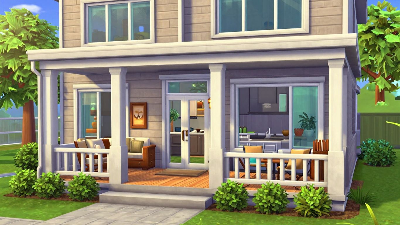 Beautiful Bloxburg family house exterior and interior