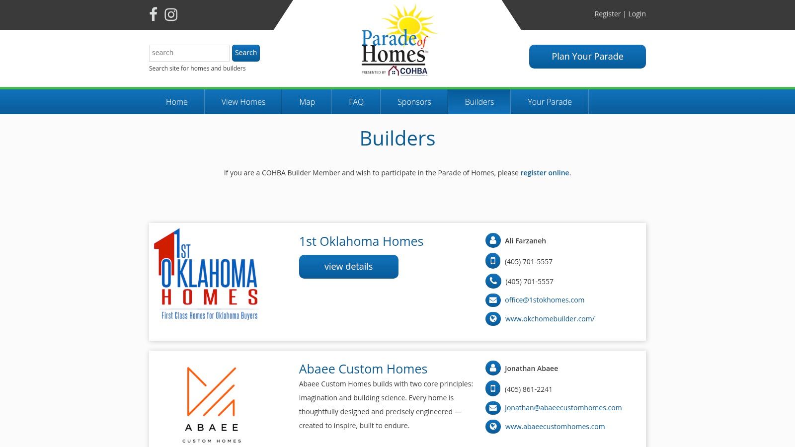 Parade of Homes OK (COHBA)