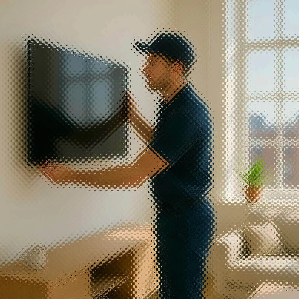 A service pro mounting a television