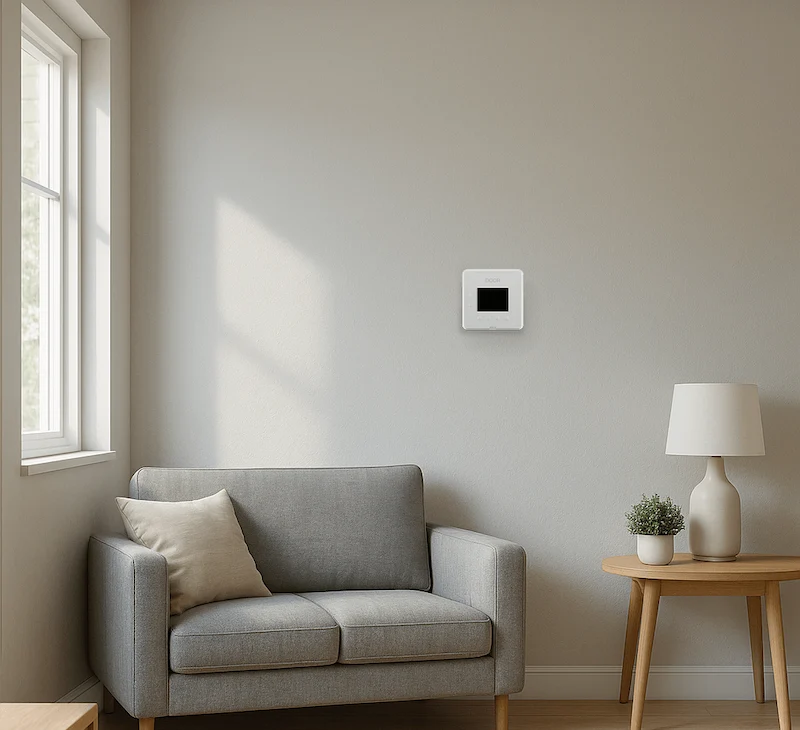 Thermostat on the wall
