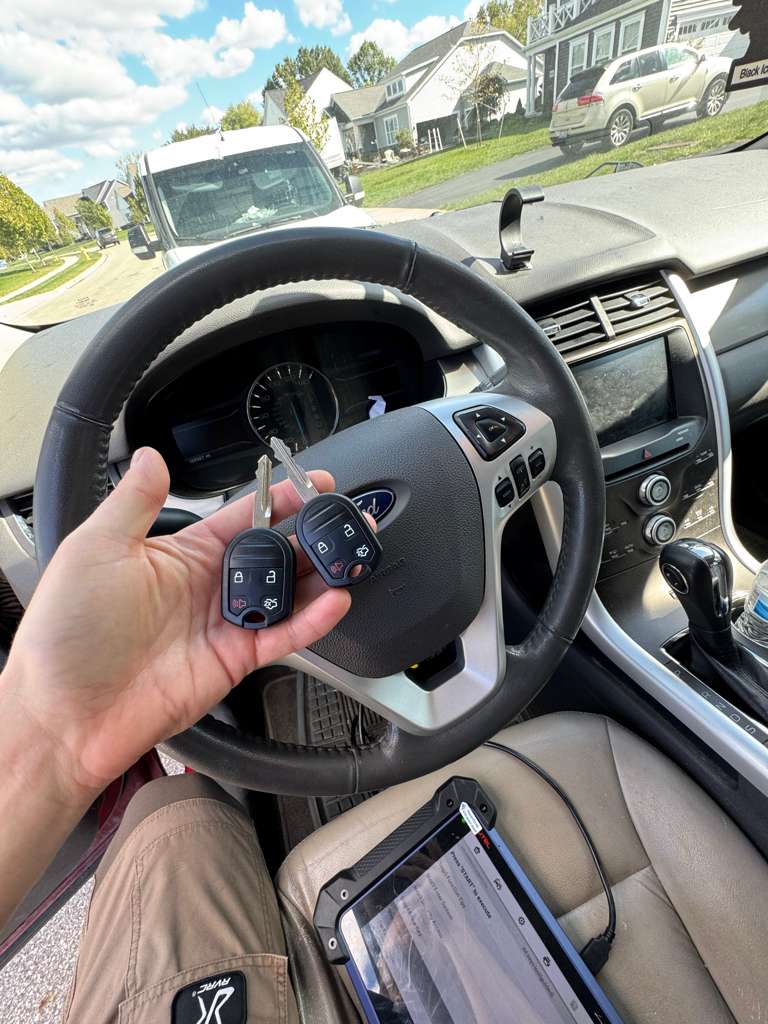 car key extracted from a car