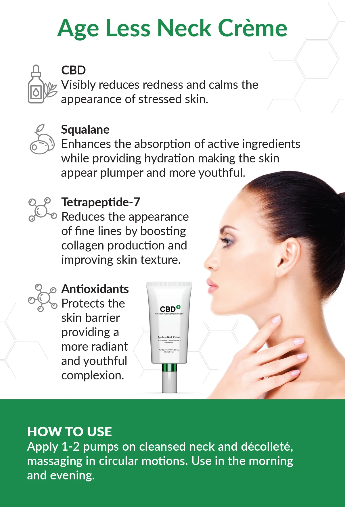 alma cbd+ age less neck creme