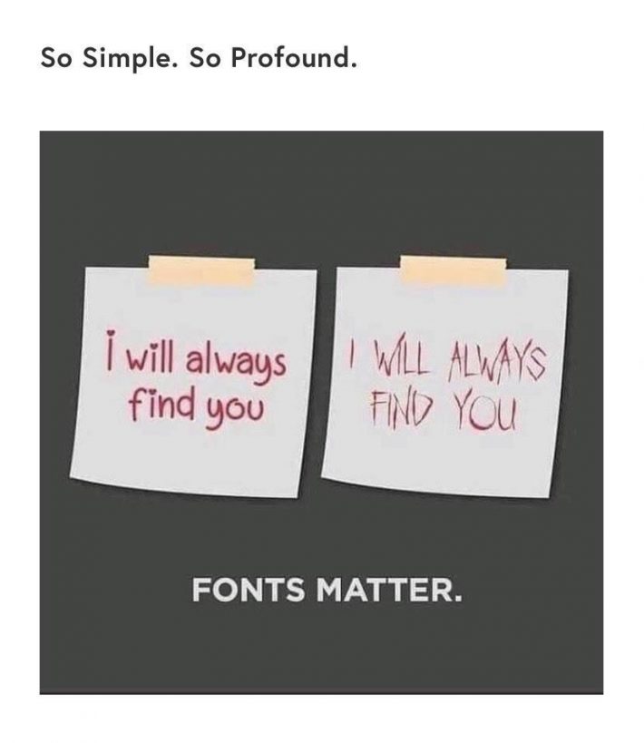 Fonts matter