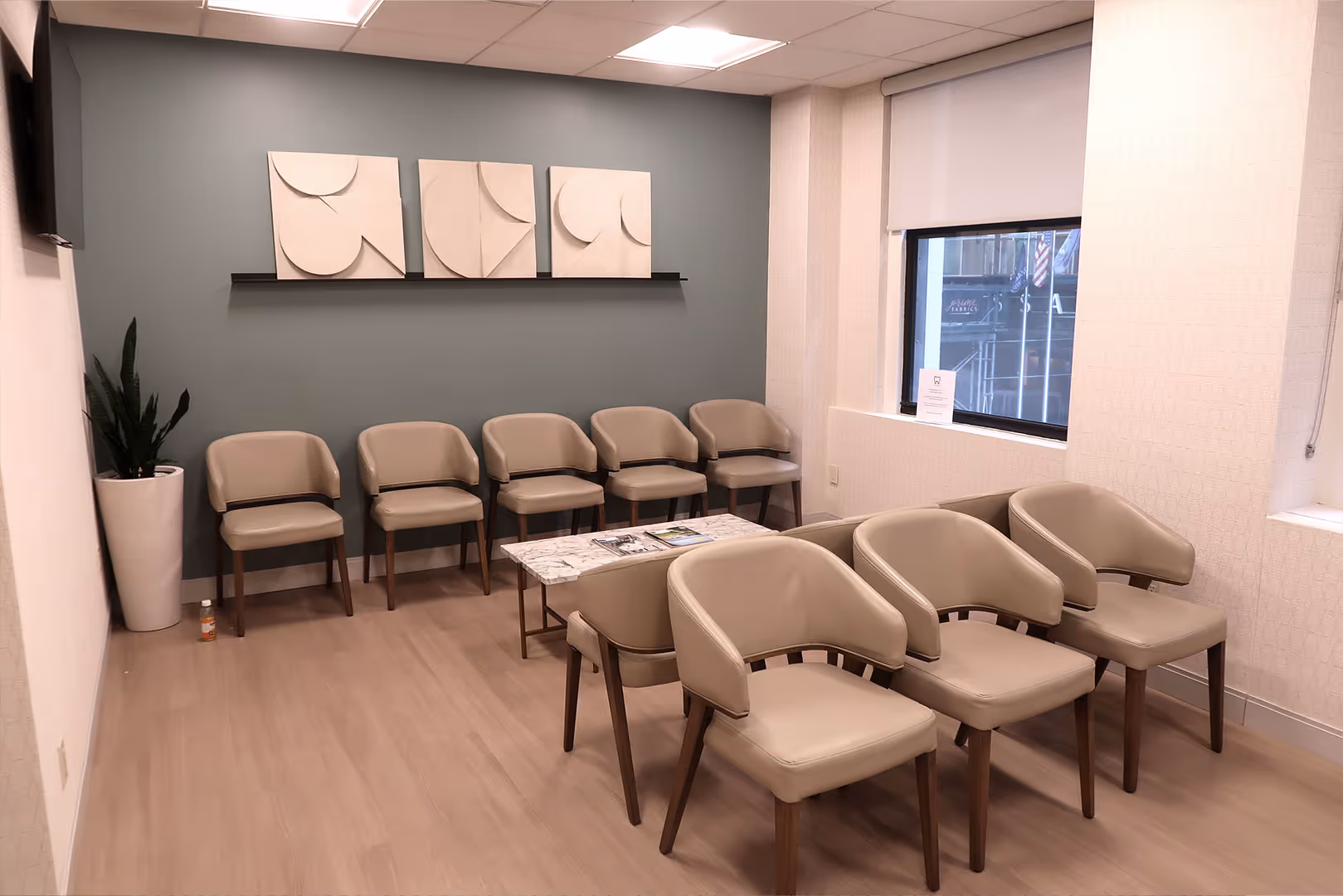 Waiting area for 34th Street Dental Office.
