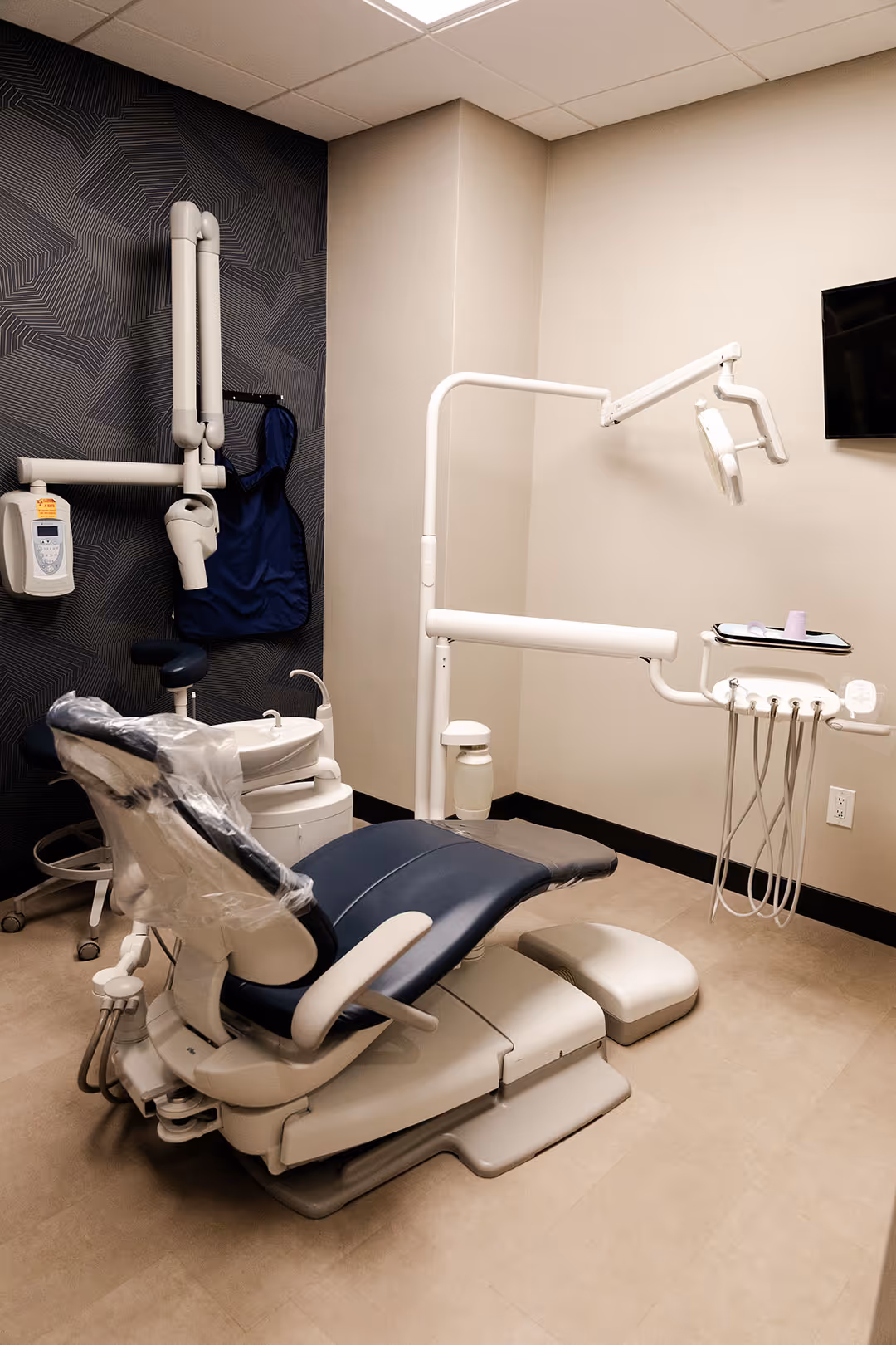 Patient room for 42nd Street Dental Office.
