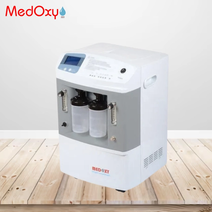 MedOxy dual flow oxygen concentrator for home and hospital medical use