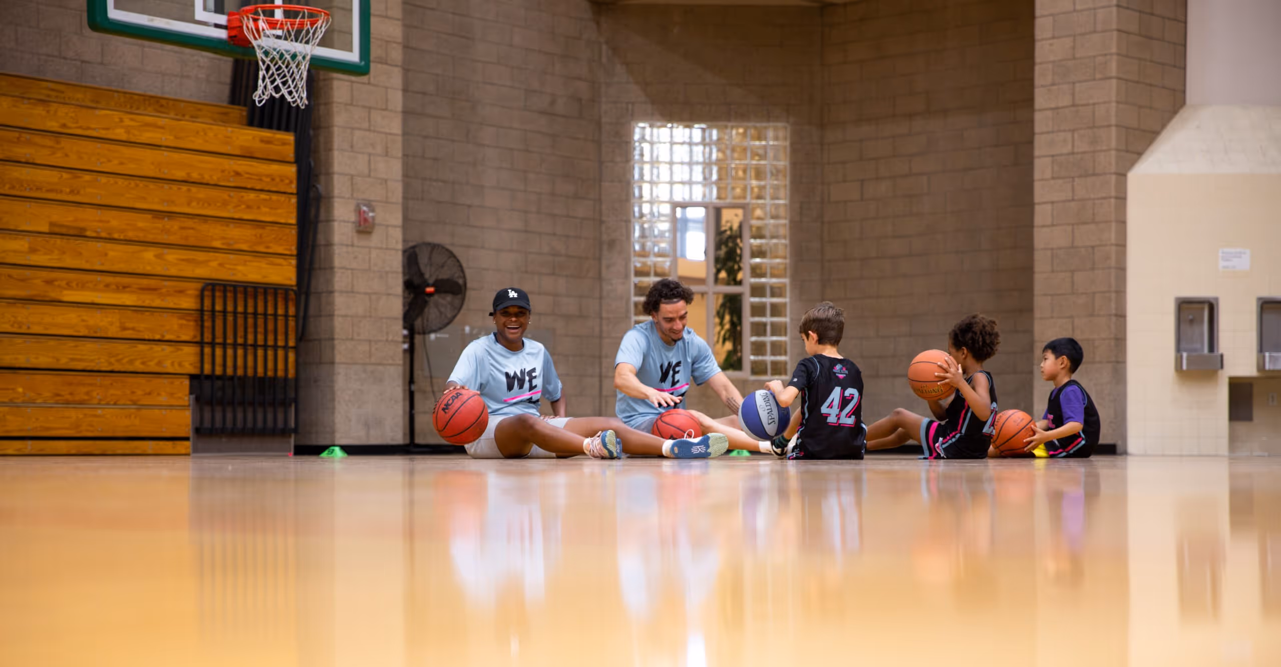 Team sitting around talking