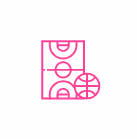 Basketball court icon
