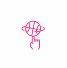 Basketball spinning icon
