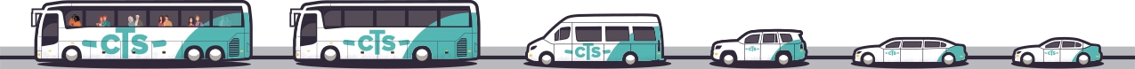 Image illustrating types of luxury vehicles in CTS fleet