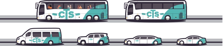 Image illustrating types of luxury vehicles in CTS fleet