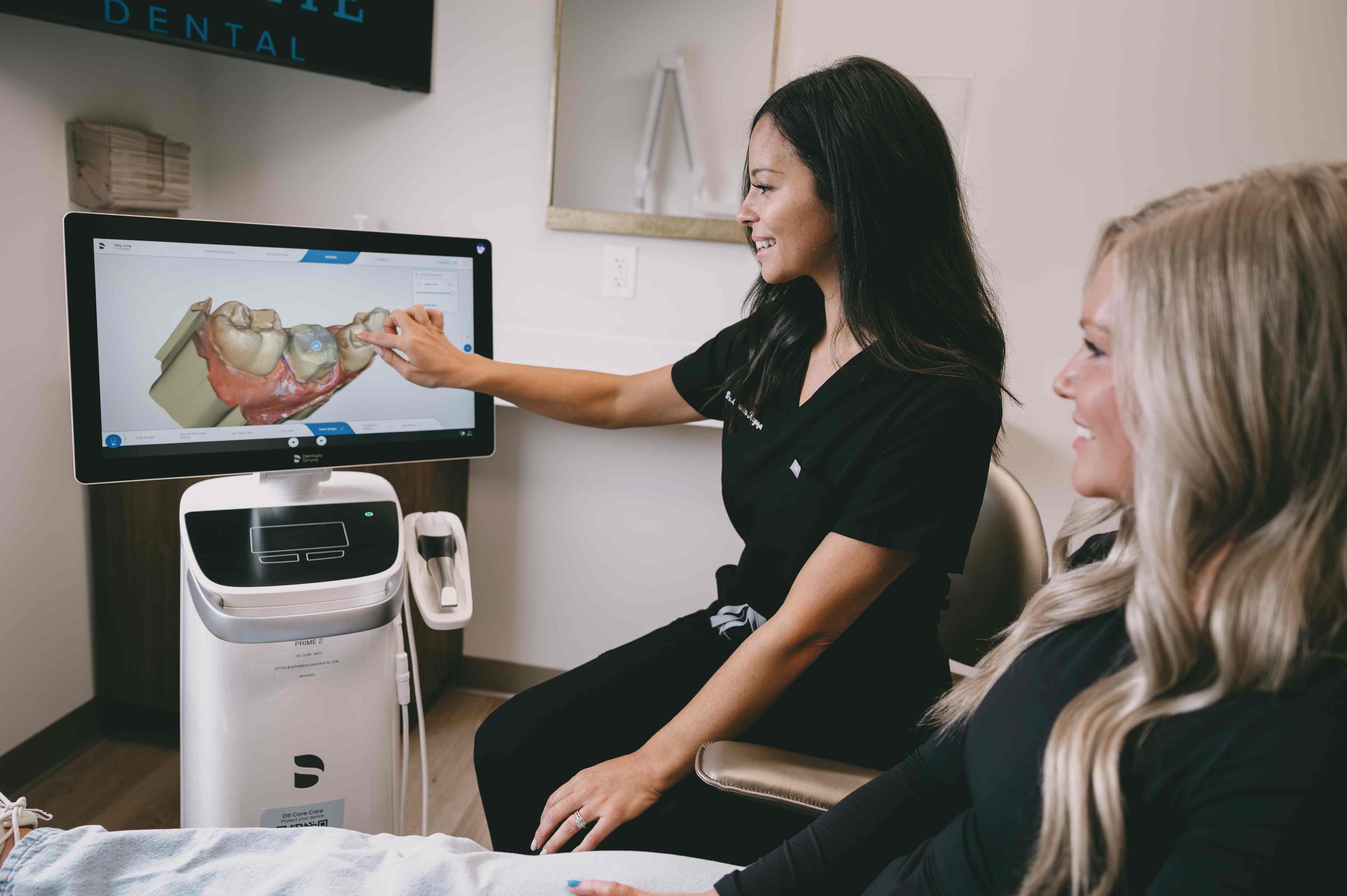 Our experienced dentists at Jerome Dental evaluating a patient's case before planning their treatment