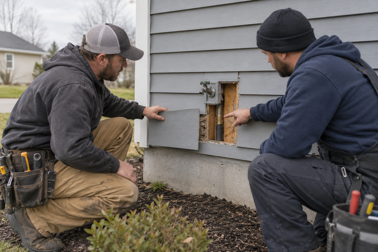 A Leak Behind Your Siding: Coordinating Plumbing and Exterior Wall Repairs