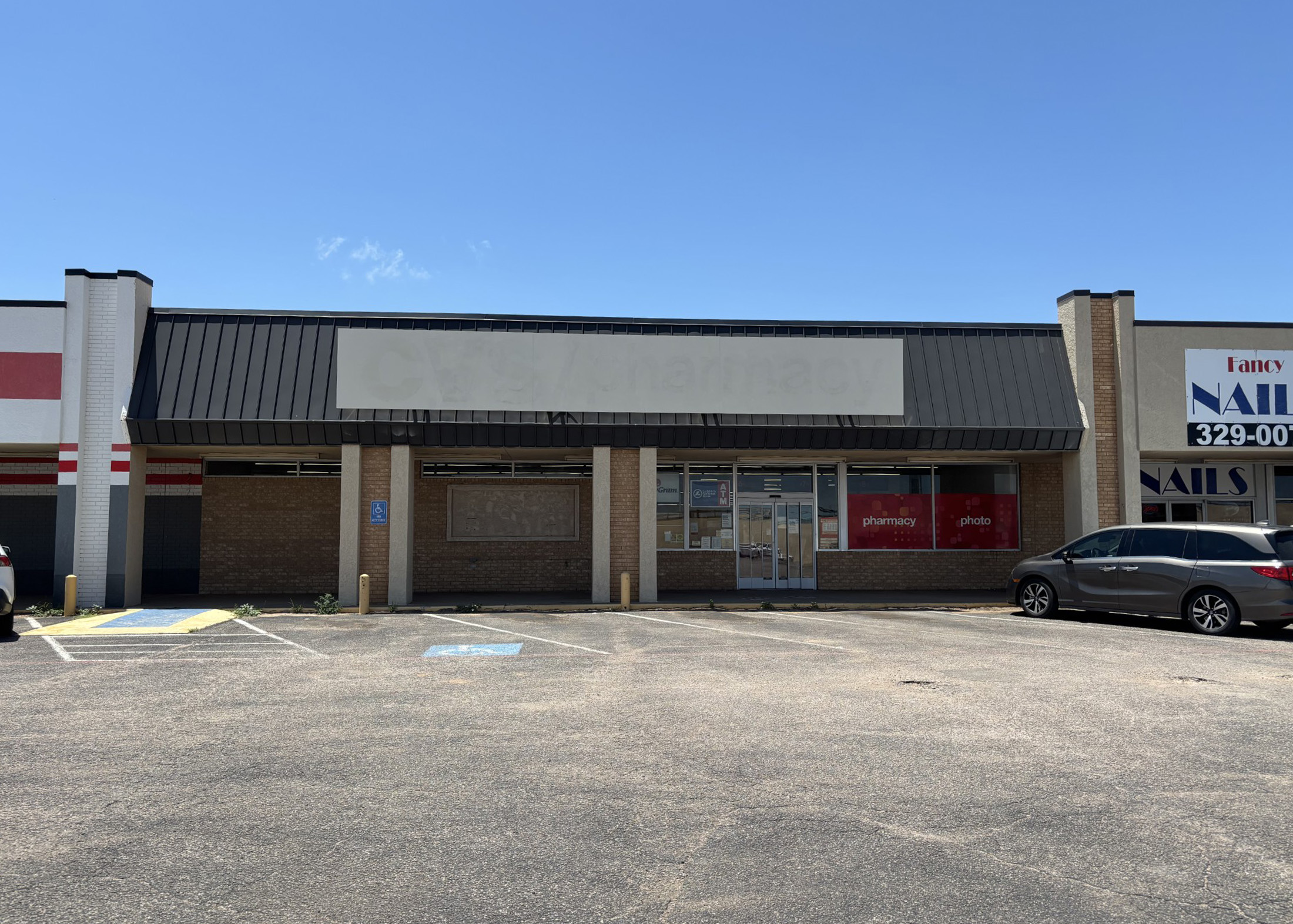 Slaton Plaza shopping center — former CVS retail space in Slaton, Texas