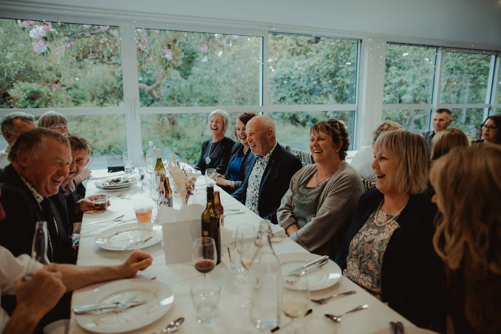 Guests enjoy function at Glenfalloch Gardens.