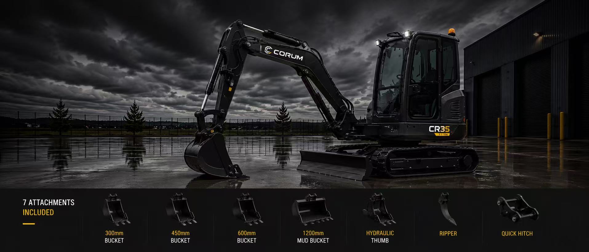 CORUM CR35 compact excavator