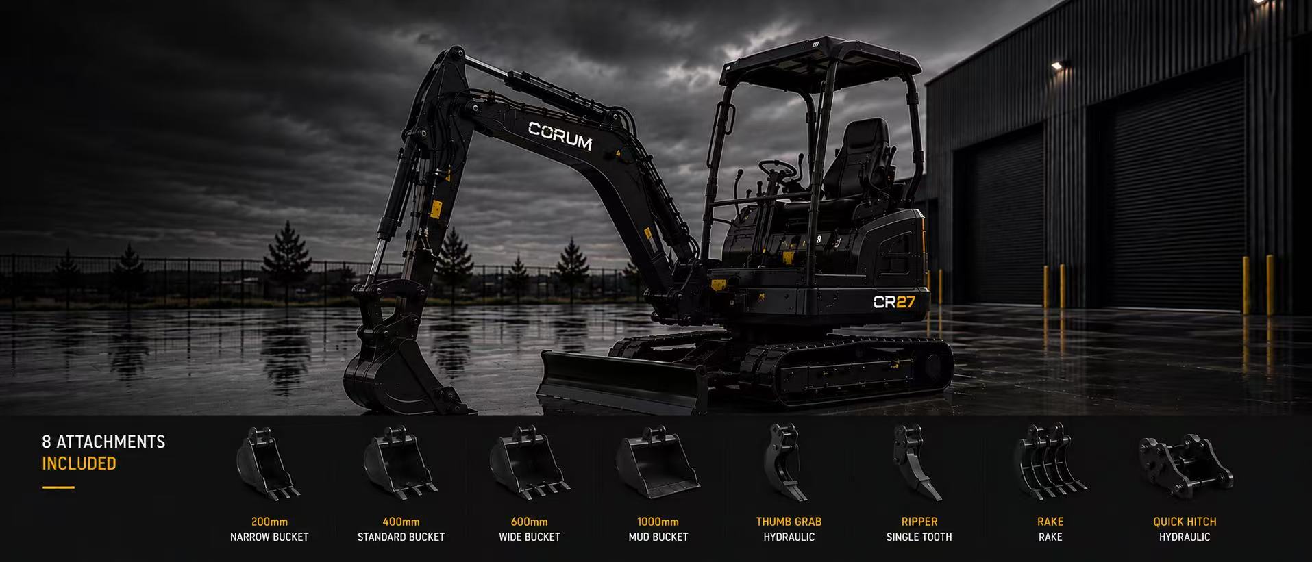 CORUM CR27 compact excavator