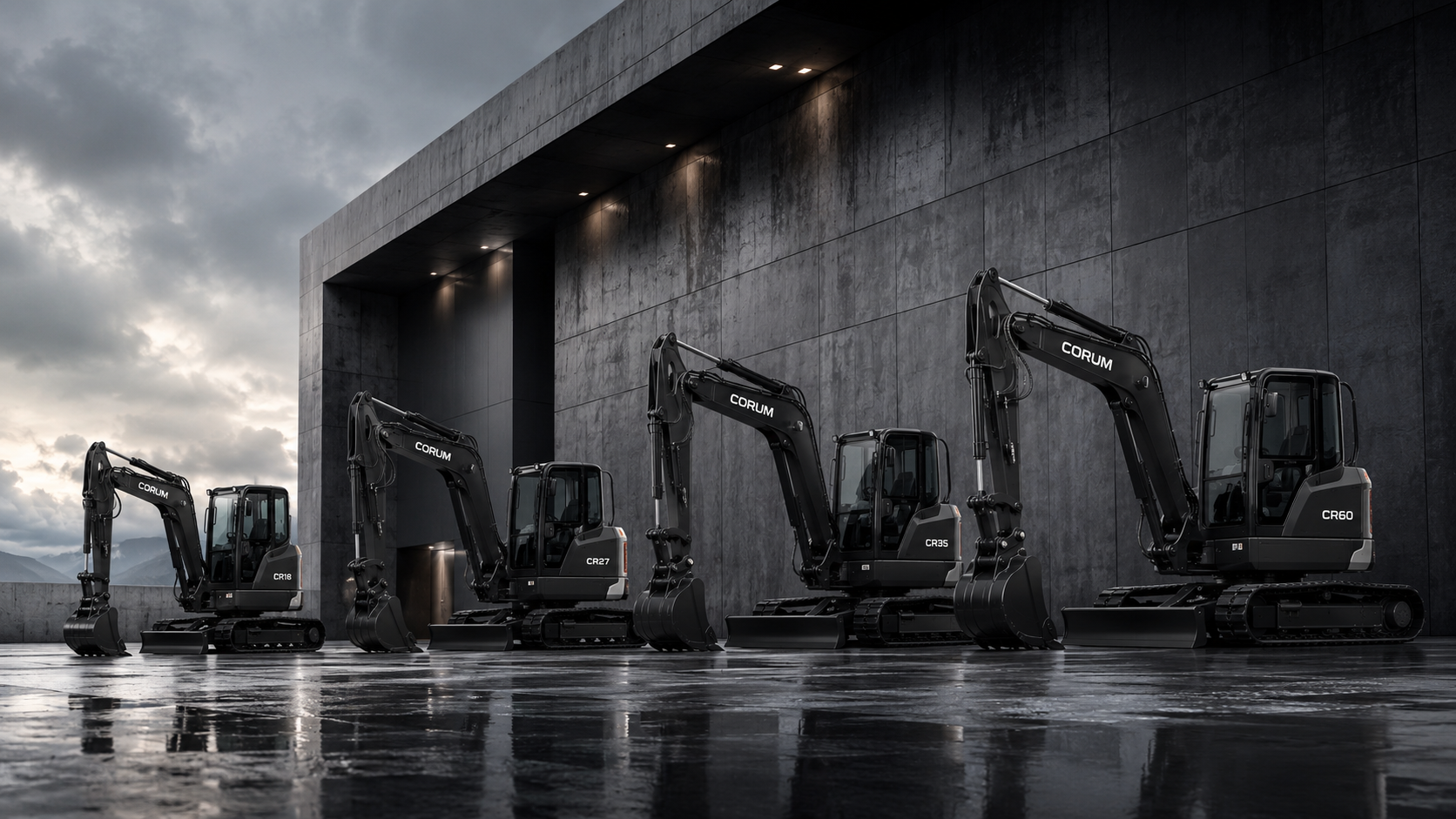 CORUM excavator fleet