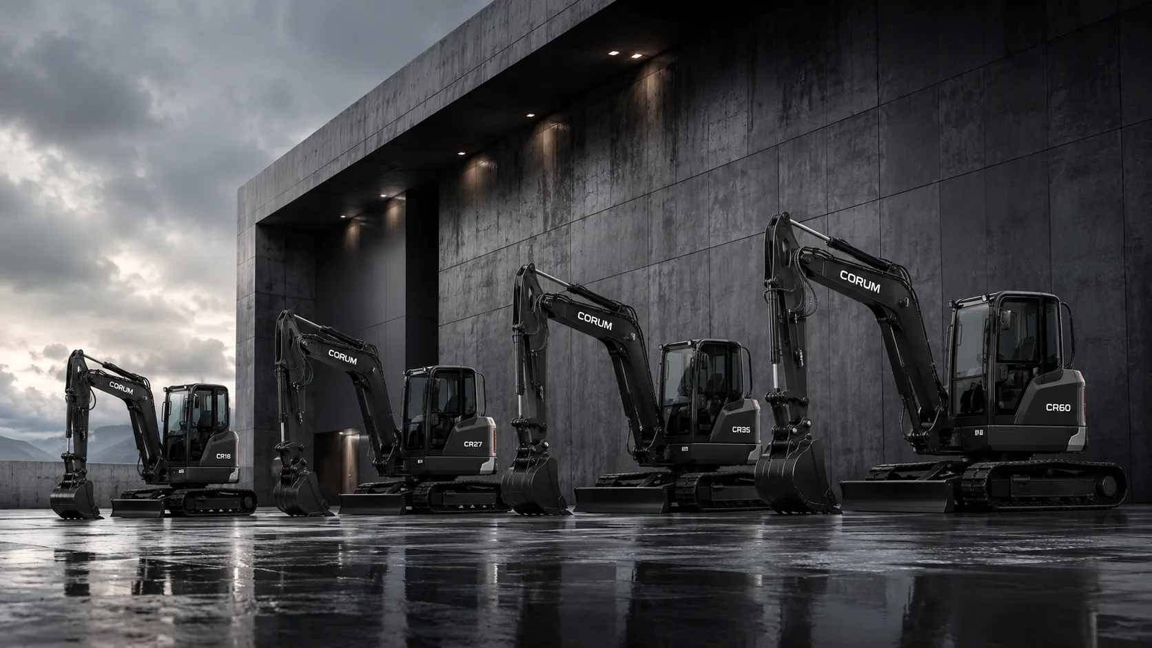 CORUM excavator fleet