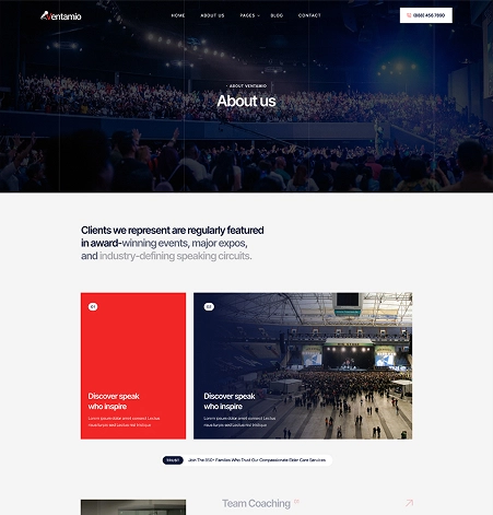 Ventamio-landing-about-screen