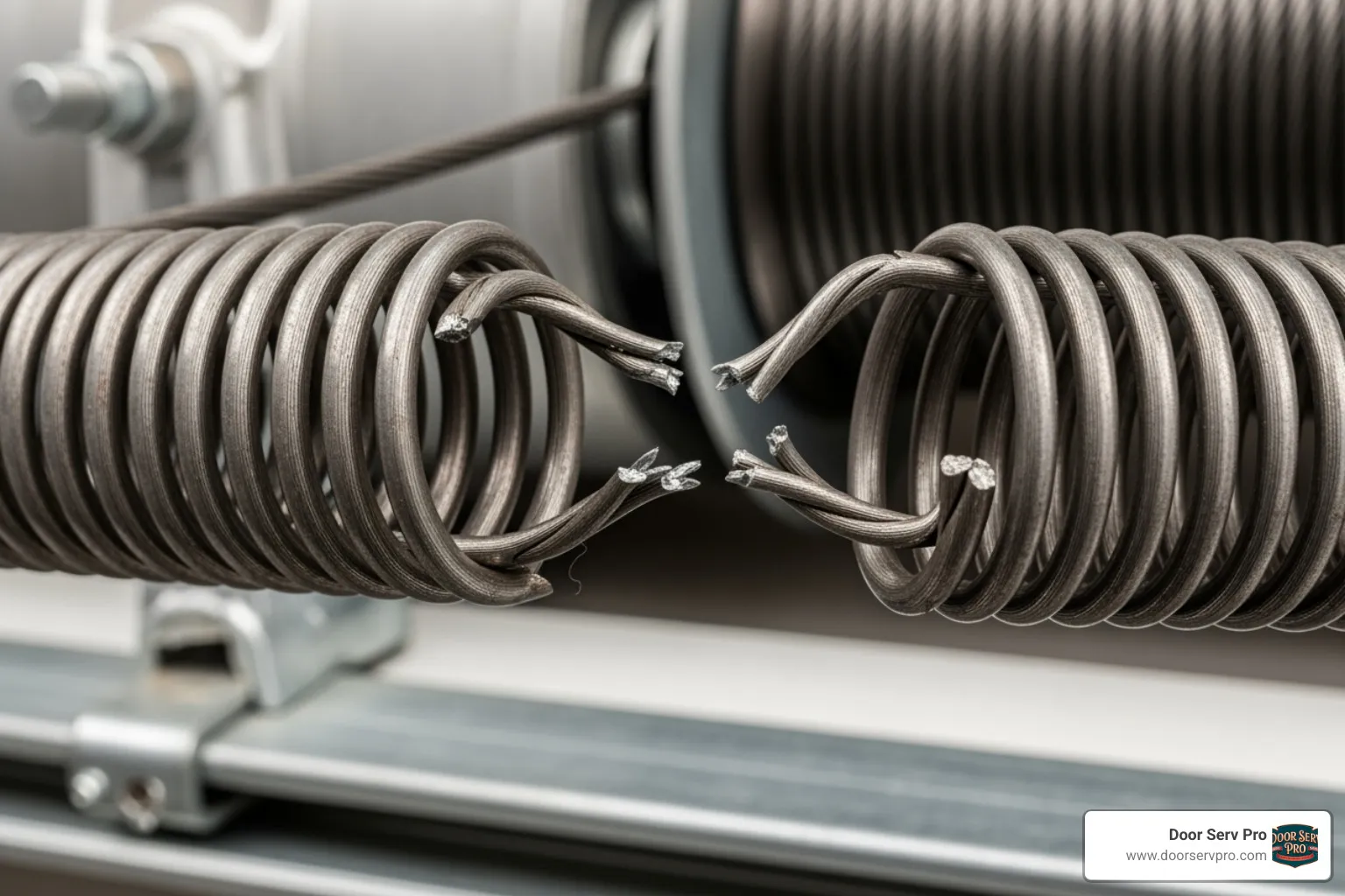 broken garage door torsion spring - quick garage door repair