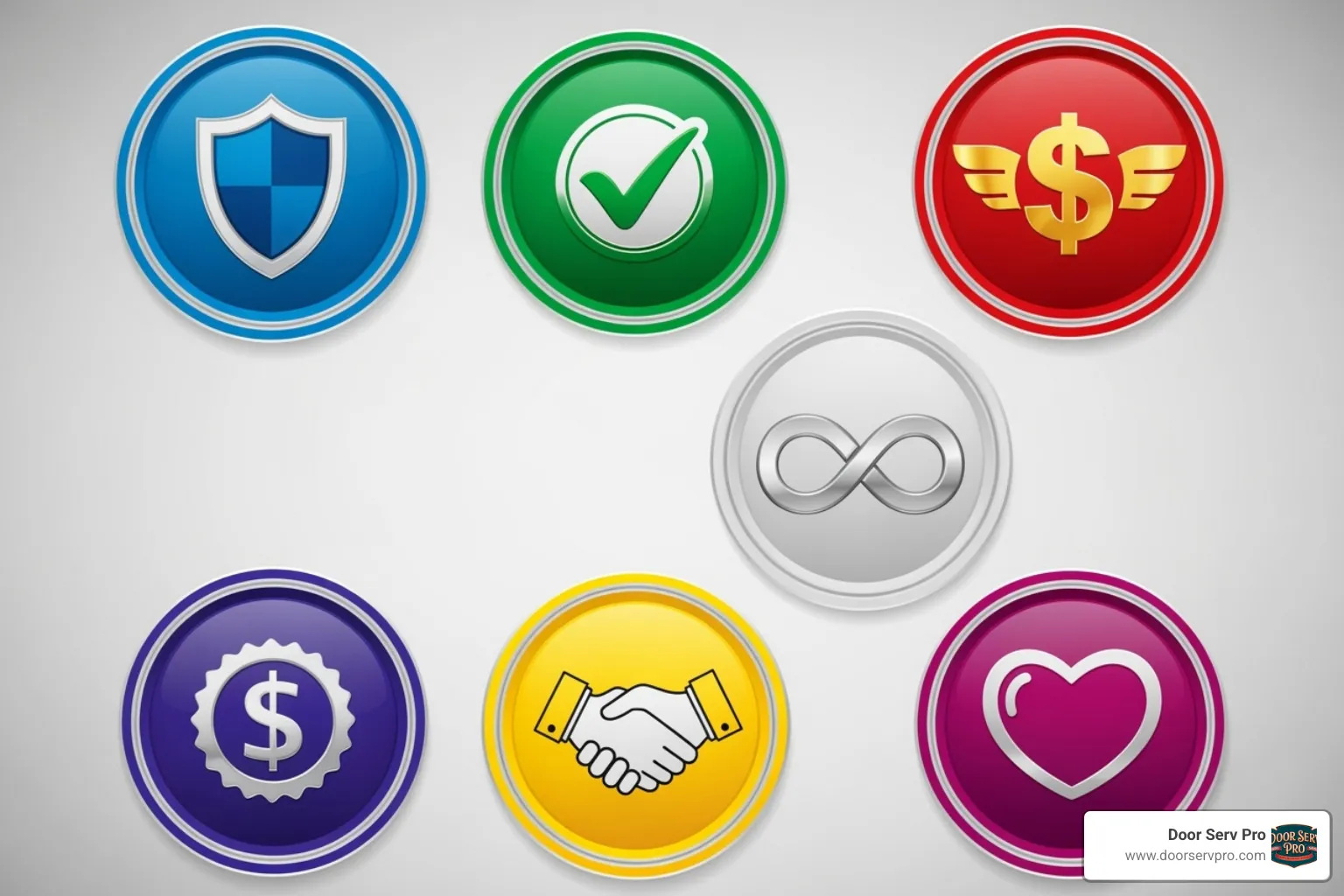 Different guarantee badges (e.g., "Lifetime," "Money-Back," "Lowest Price") - 100 satisfaction guarantee
