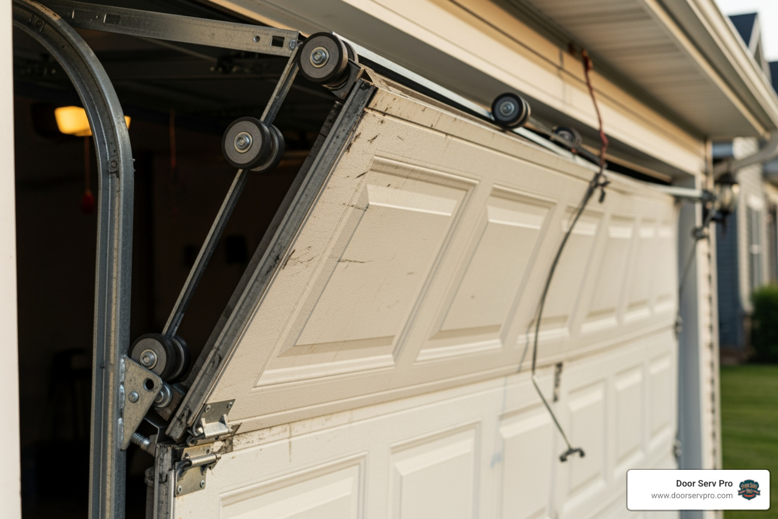 Garage door off tracks - garage door maintenance chambersburg pa