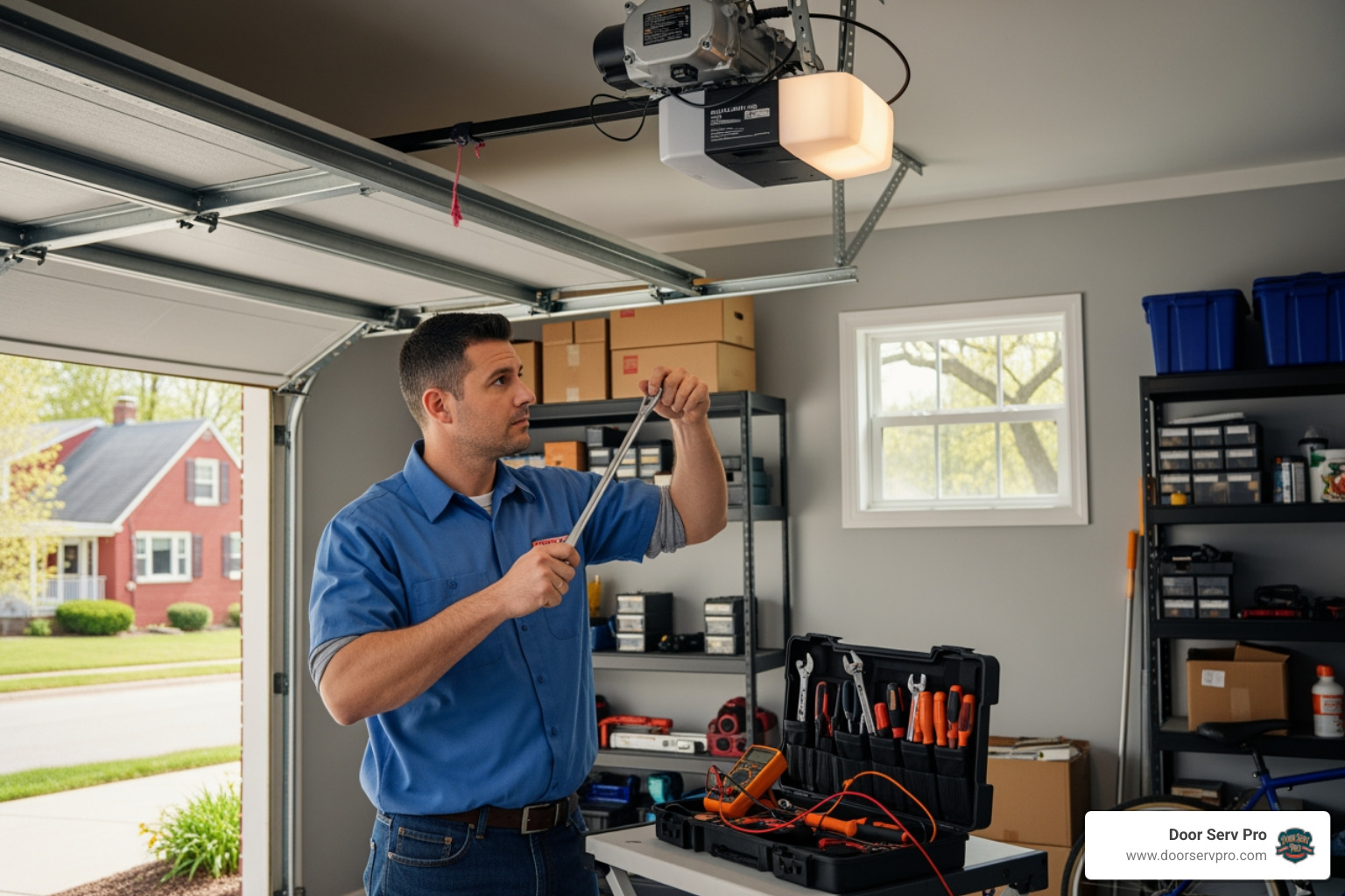 Infographic showing the top 5 warning signs your garage door opener is failing: 1) Strange grinding or humming noises, 2) Remote or wall switch unresponsive, 3) Door reverses unexpectedly or won't close completely, 4) Door opens or closes only partway, 5) Flashing lights or error codes on the opener unit - garage door opener repair in hagerstown, md Infographic showing the top 5 warning signs your garage door opener is failing: 1) Strange grinding or humming noises, 2) Remote or wall switch unresponsive, 3) Door reverses unexpectedly or won't close completely, 4) Door opens or closes only partway, 5) Flashing lights or error codes on the opener unit - garage door opener repair in hagerstown, md