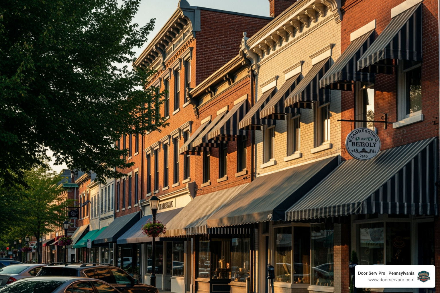 Infographic showing the complete lifecycle of awning services: initial consultation with homeowner and technician reviewing property, professional installation process, regular maintenance cleaning and inspection, repair services for damaged components, and fabric replacement for aged awnings, with icons representing UV protection, energy savings, curb appeal enhancement, and 10-15 year lifespan - awning company services in chambersburg, pa