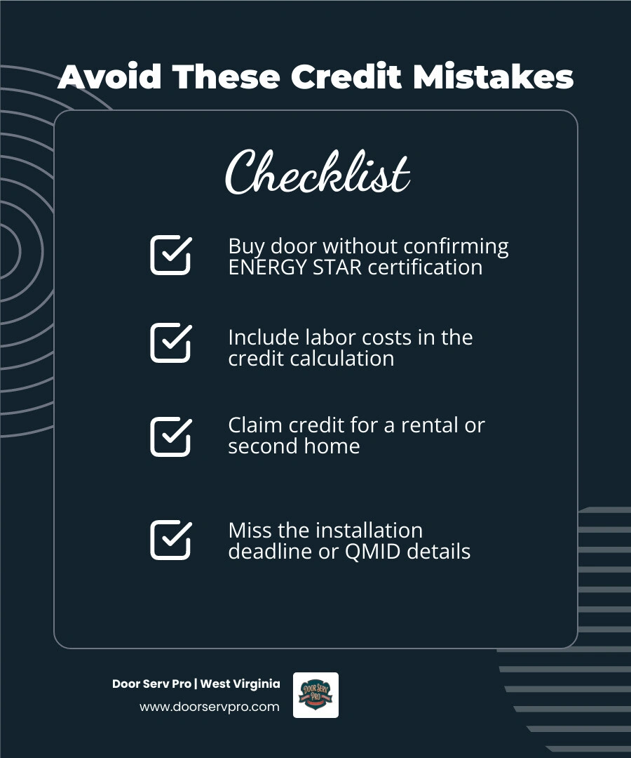 common tax credit mistakes for garage door upgrades infographic infographic common tax credit mistakes for garage door upgrades infographic infographic
