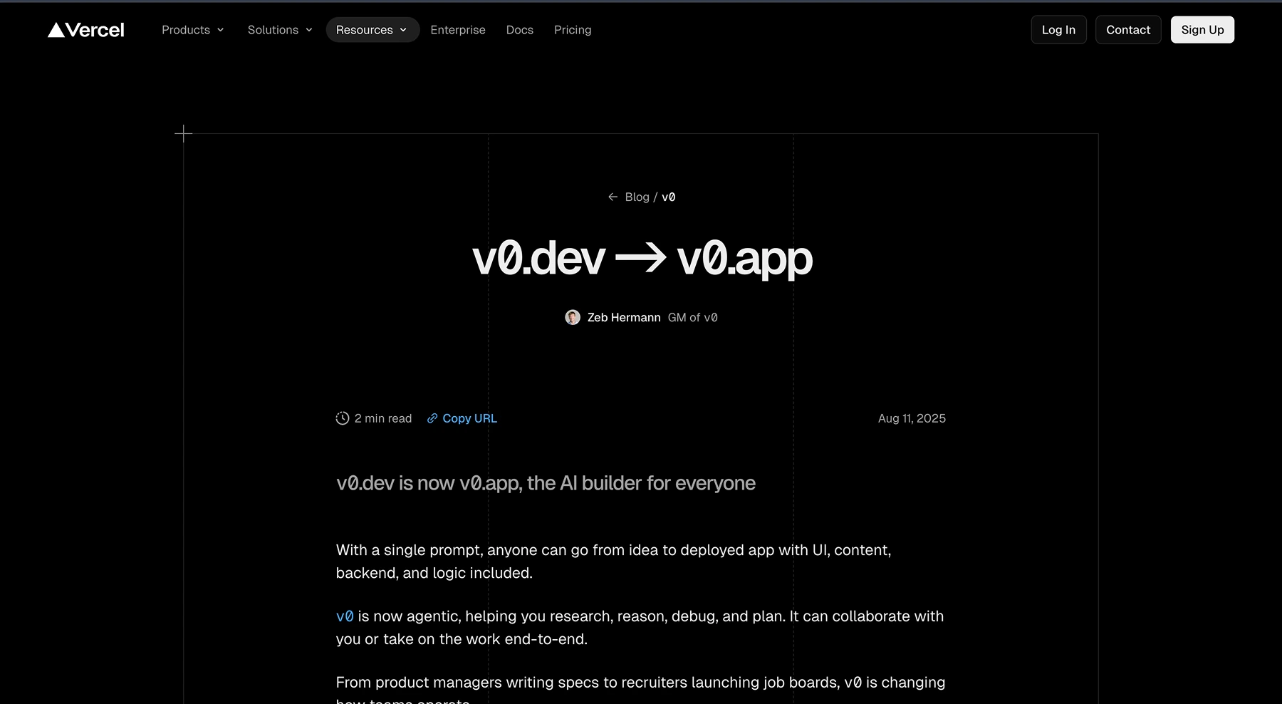 Vercel v0