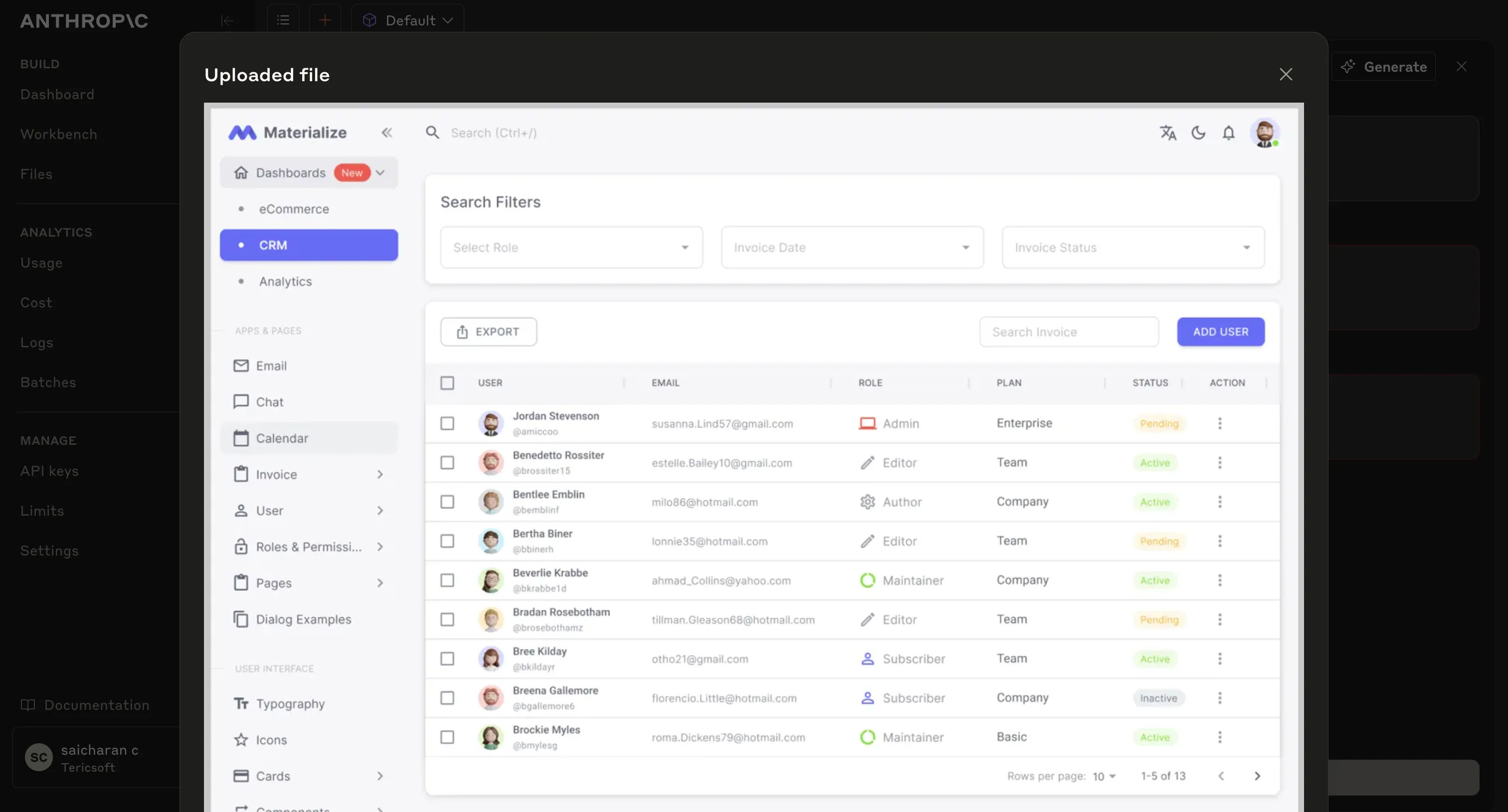 Feed in the Figma screen
