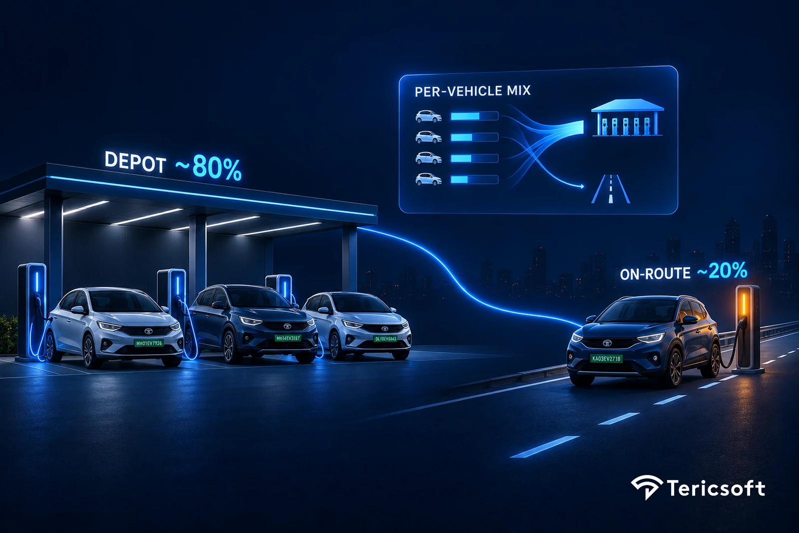 EV Charging Infrastructure Planning: Depot vs On-Route