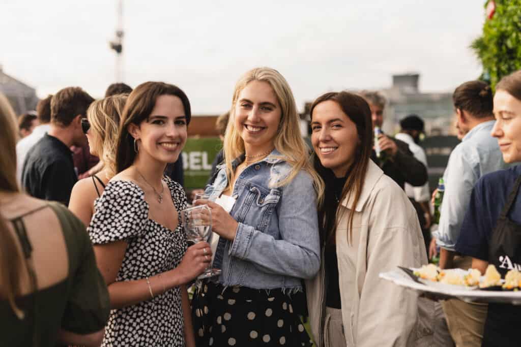 A group photo at the Babel PR UpOntheRoof Party 2023