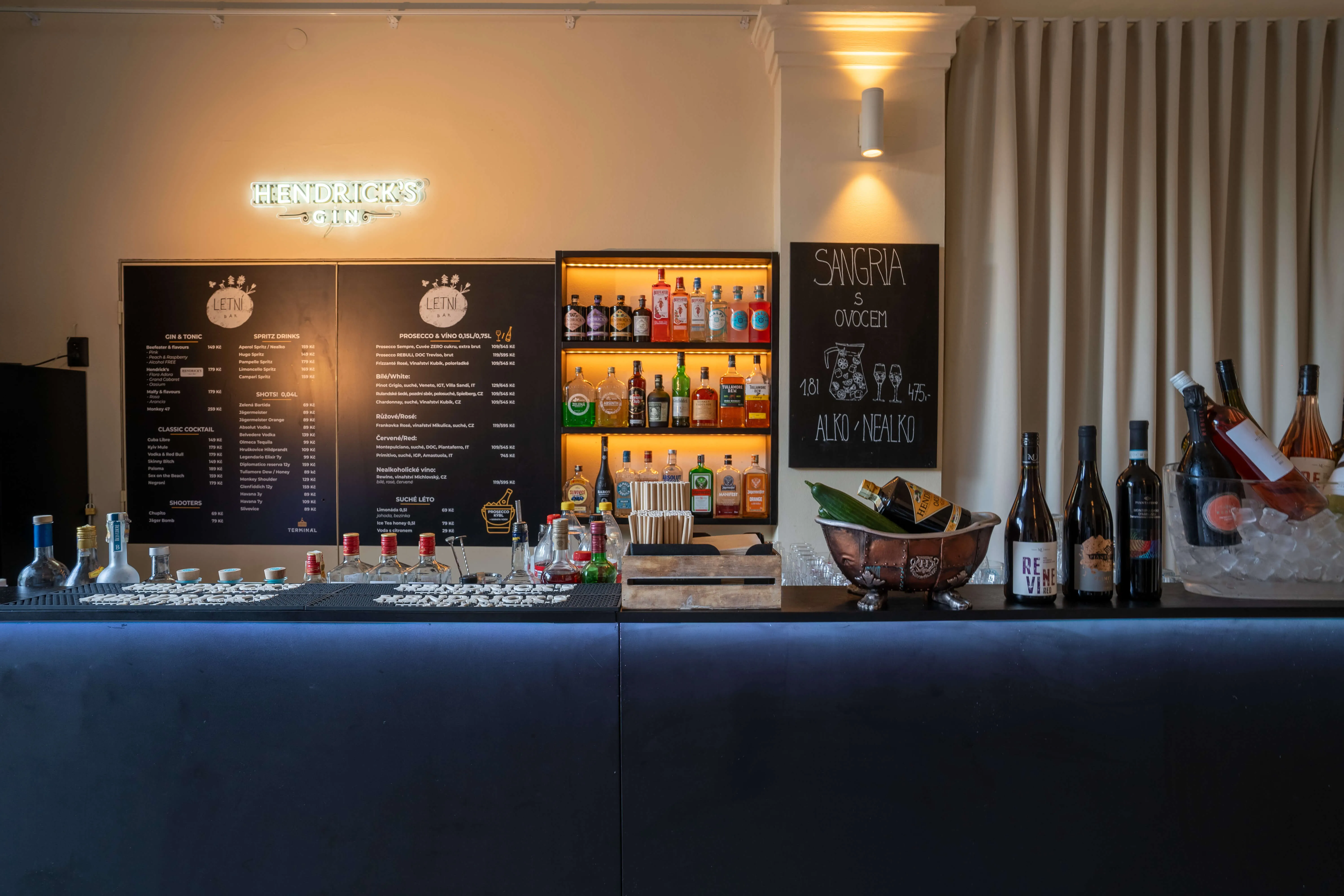 Catering Praha - bar Terminál Karlín