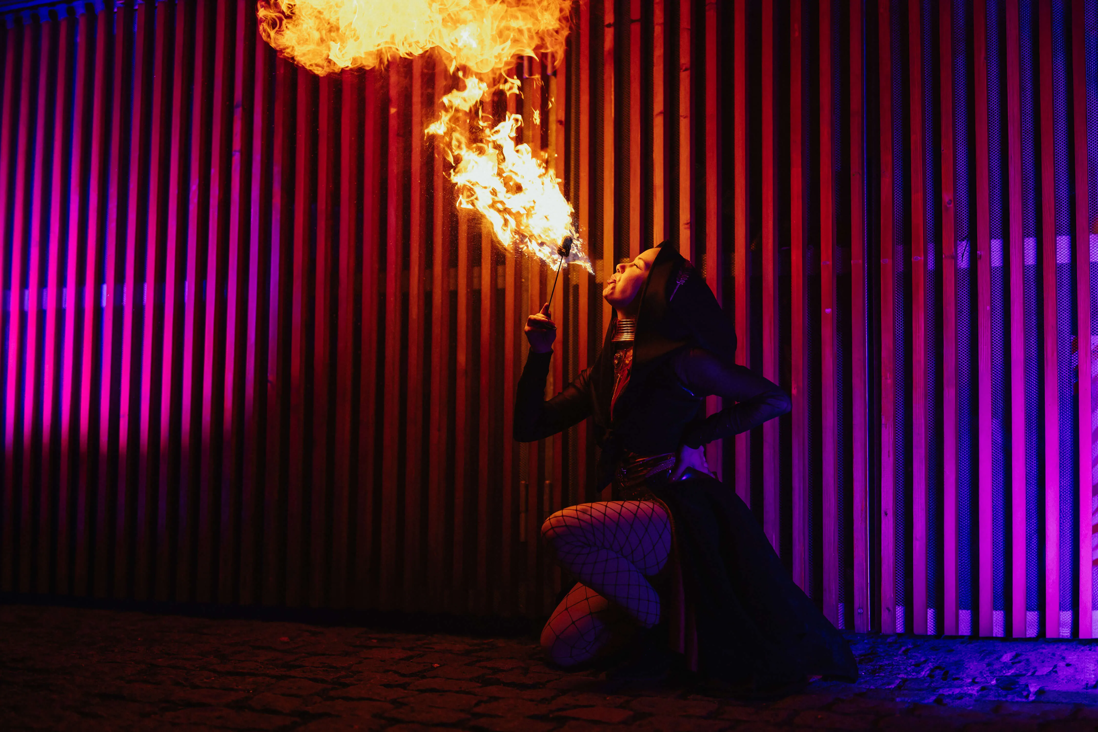 Eventový prostor Praha - tajemná mytologie, fire show tématický večírek