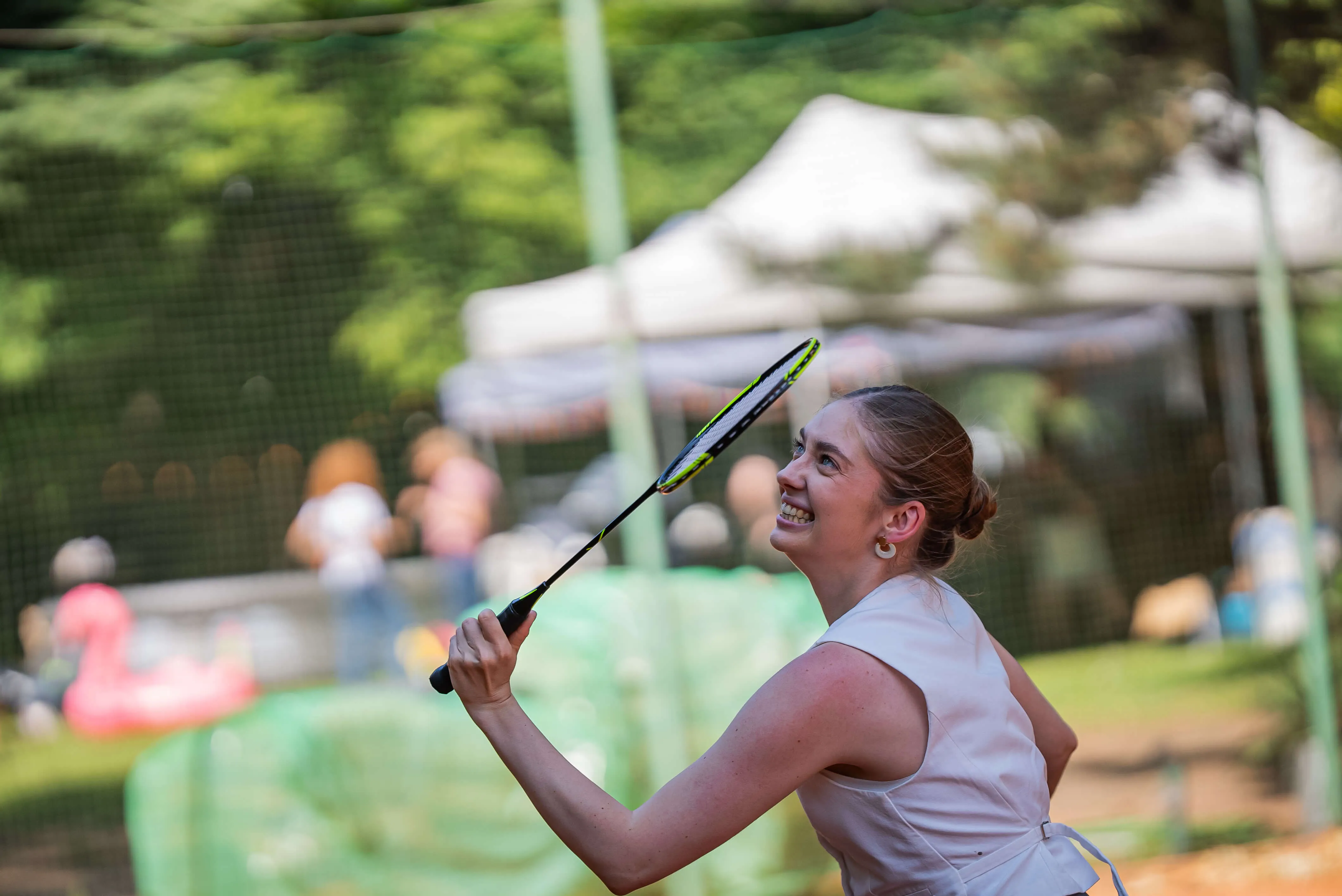 Eventový prostor Praha - Střelecký ostrov, sportovní den, badminton 