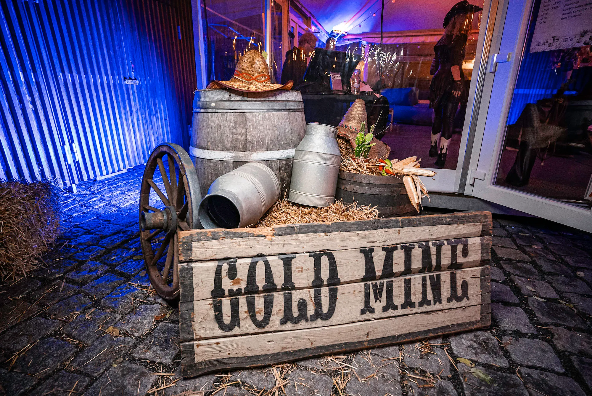 Eventový prostor Praha - vánoční večírek, Wild west, tematický večer, dekorace 